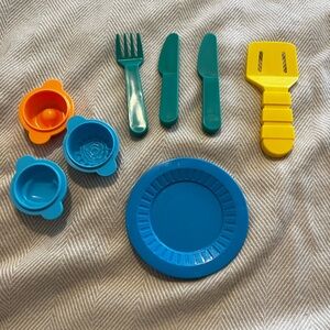 Vintage 1999 Hasbro Play-Doh Kitchen Toys 9 Pieces